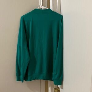 Classic Teal Crewneck Sweater for women